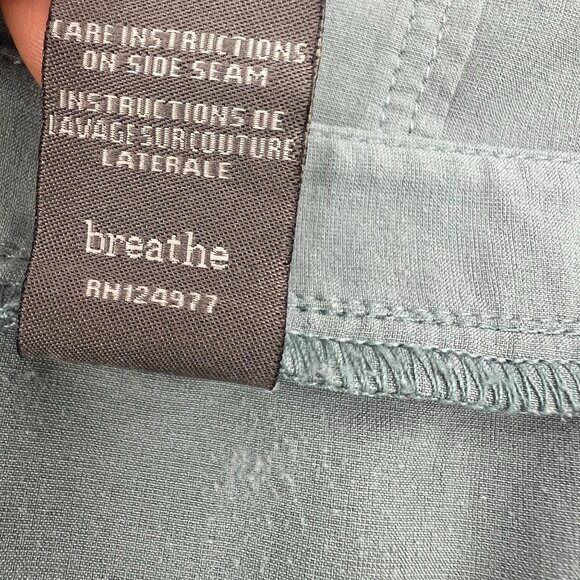 Prana M Drawstring Waist Dress Blue Recycled‎ Poly Quick Dry Travel Outdoor - Picture 11 of 15